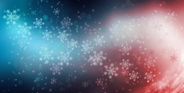 Χιονισμένο χριστουγεννιάτικο μπλε φόντο — Φωτογραφία Αρχείου
