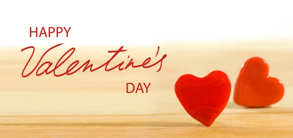 Feliz día de San Valentín con corazones estilizados — Foto de Stock