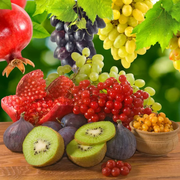 Imagem Monte Frutas Perto — Fotografia de Stock