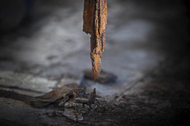 Çelik çubuk pas dokusu deseni