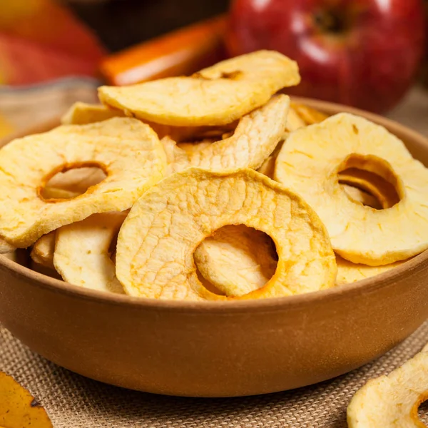 Manzanas secas caseras — Foto de Stock