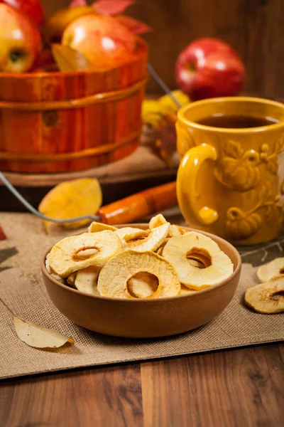 Homemade Dried Apples — Stock Photo, Image
