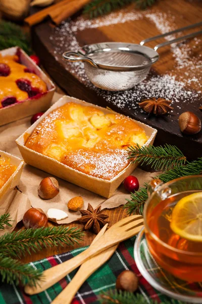 Christmas Holiday Fruit Cakes — Stock Photo, Image