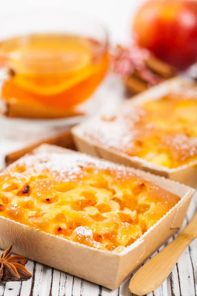 Abrikoos Mango taart — Stockfoto