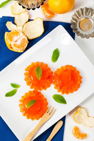 Mandarin Orange gelé — Stockfoto