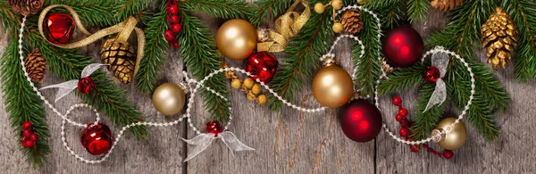 Vakantie decoraties Kerstmis achtergrond — Stockfoto
