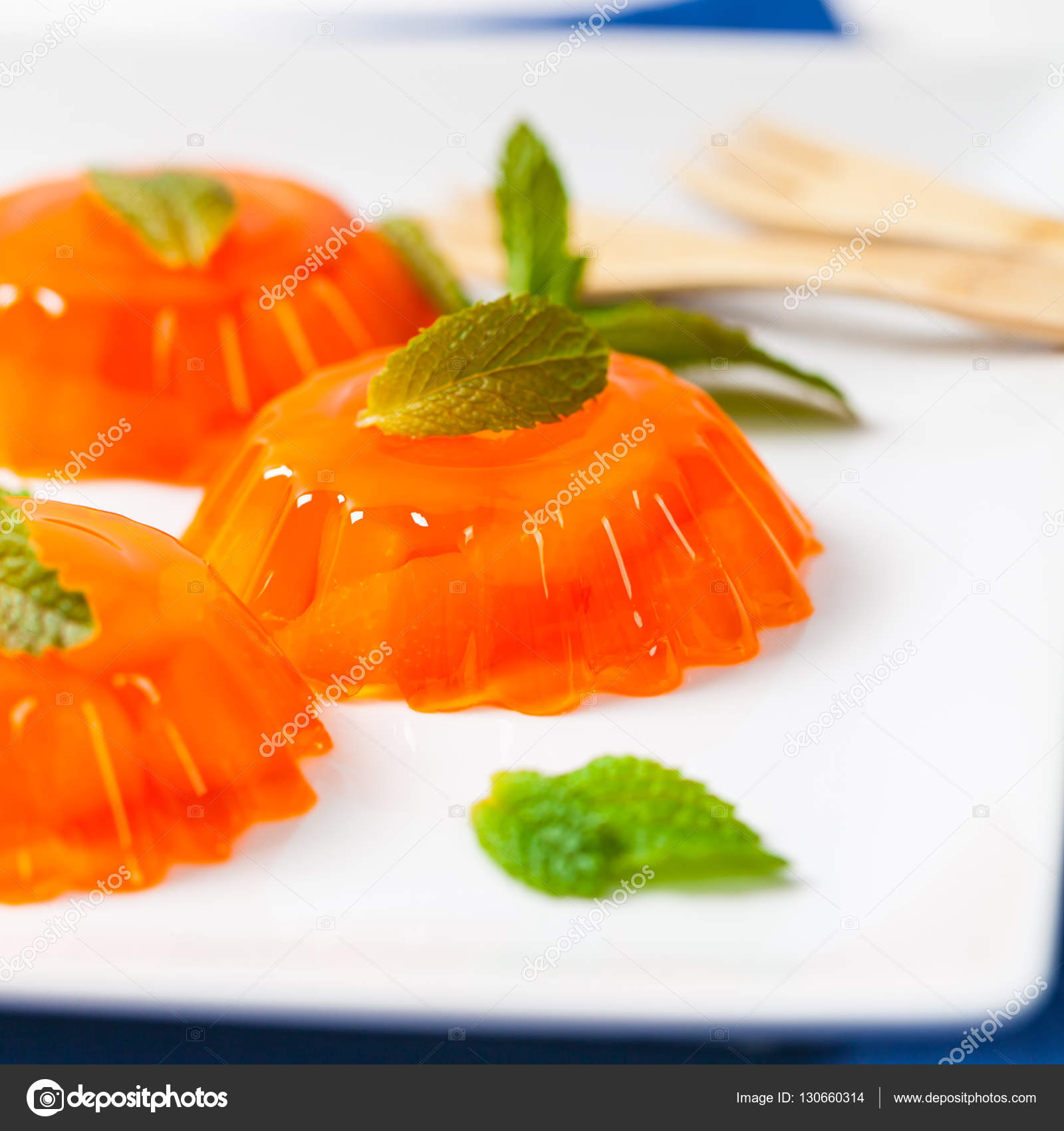 Mandarin Orange Jelly Stock Photo by ©alisafarov 130660314