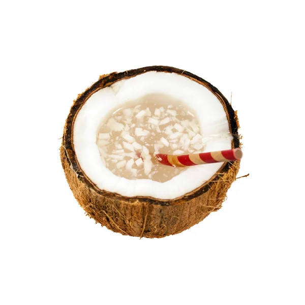 Orzechy kokosowe izolowane na białym — Zdjęcie stockowe