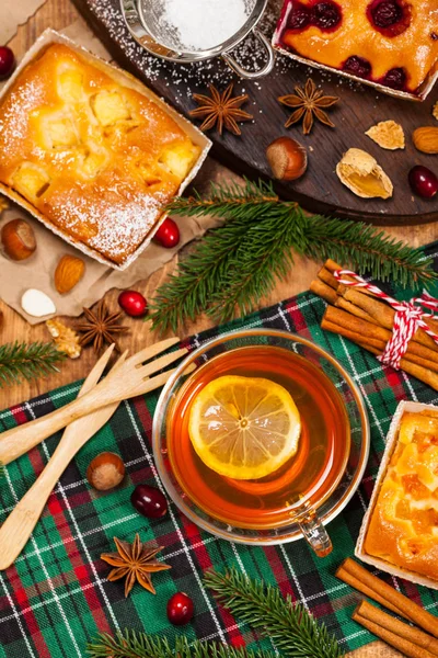 Christmas Holiday Tea — Stock Photo, Image