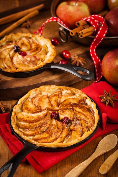 Pan almás pite fahéjjal — Stock Fotó