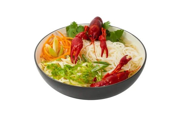 Sopa de Noodle de lagostim — Fotografia de Stock