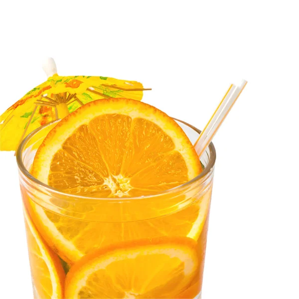 Oranje verfrissende drankjes van de zomer — Stockfoto