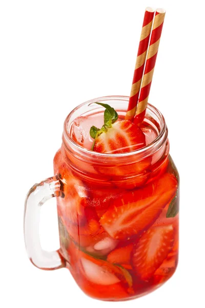 Bebida de fresa de verano — Foto de Stock