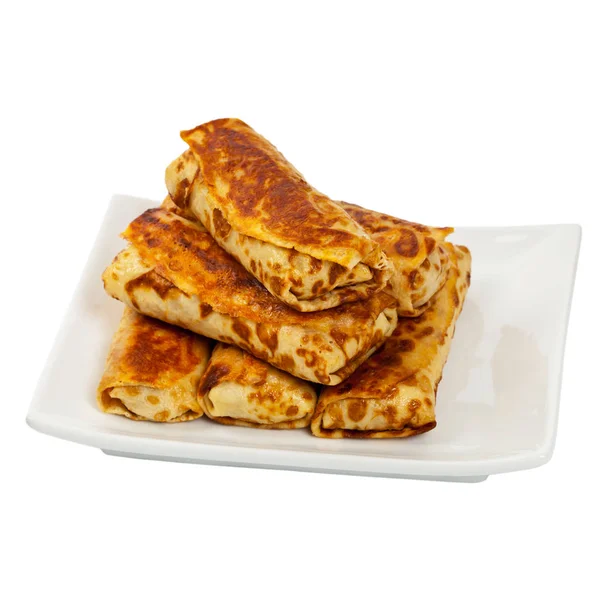 Gevulde pannenkoeken Blintzes — Stockfoto