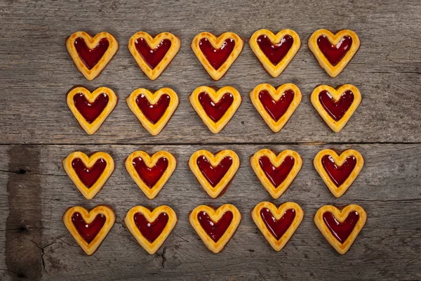 Sevgililer günü kurabiyeleri Kalpler — Stok fotoğraf