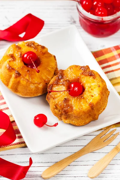 Muffin rovesciati all'ananas — Foto Stock