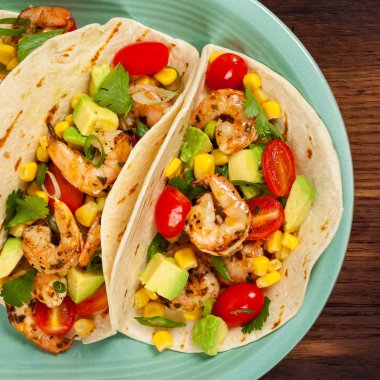 Karides Tacos Salsa ile