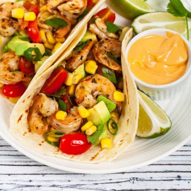 Karides Tacos Salsa ile