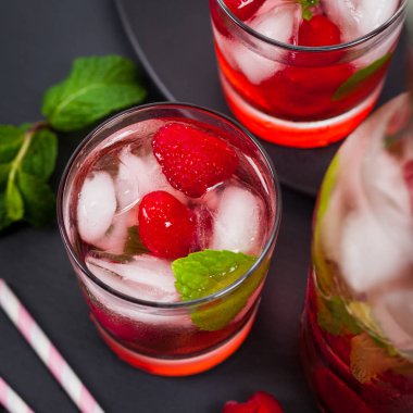 Ahududu kokteyl limonata