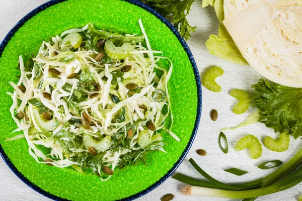 Cabbage Coleslaw Salad — Stock Photo, Image