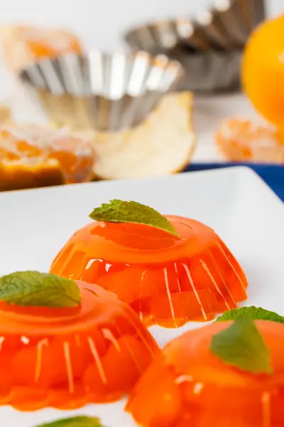 Mandarin Orange Tangerine Jelly — Stock Photo, Image