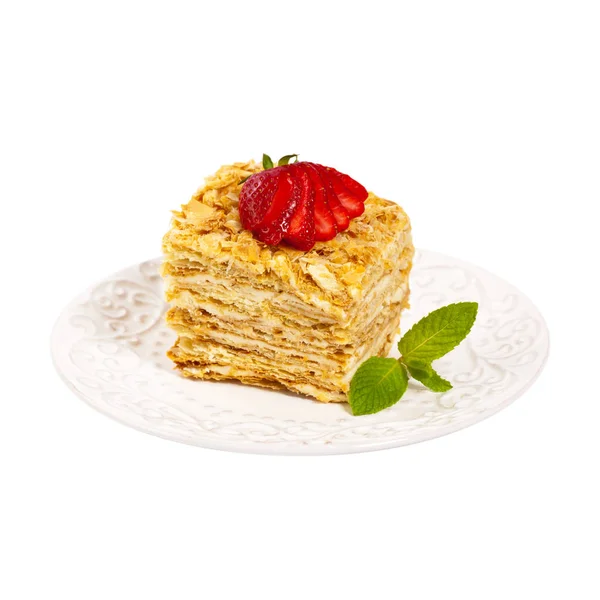 Pâtisserie feuilletée Napoléon Gâteau — Photo