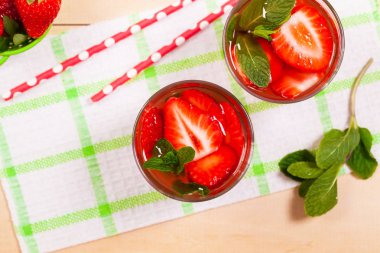 Votka çilek limonata içecekler