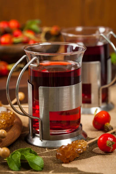 Herbals Rosehip Tea — Stock Photo, Image