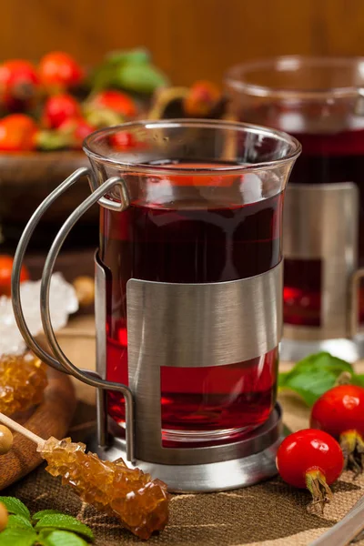 Herbals Rosehip Tea — Stock Photo, Image