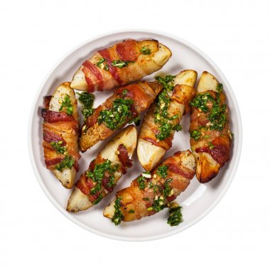 Pastırma patates sarılmış