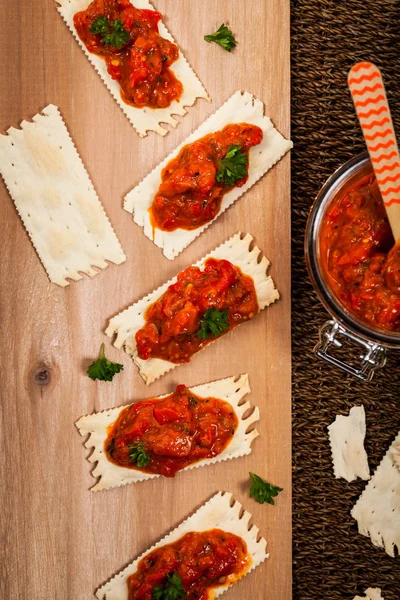 Gebratene Paprika Vorspeise — Stockfoto