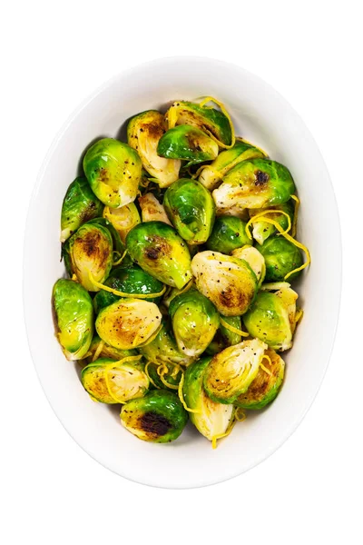 Brussels Sprouts With Lemon — Stock Photo, Image