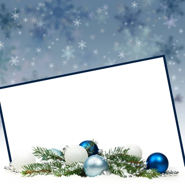 Christmas Card Background Christmas Theme Background Space Text Selective Focus — Stock Photo, Image