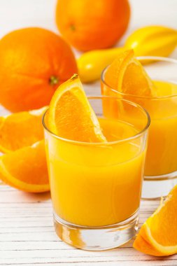 portakal suyu. seçici odak.