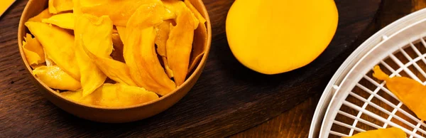 Dried Mango Fruit Selective Focus — Stock Photo, Image