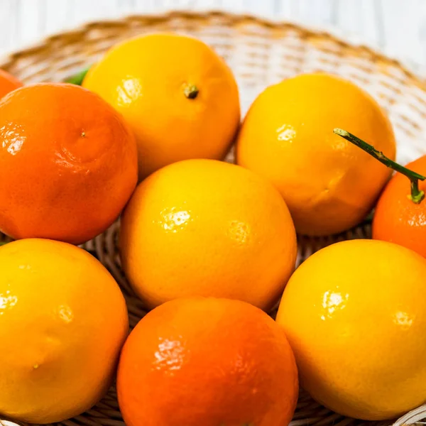 Citron Apelsiner Meyer Citron Hybrid Citrus Frukt Infödda Till Kina — Stockfoto