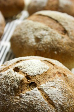 rustik İtalyan ekmeği kuru üzüm ile