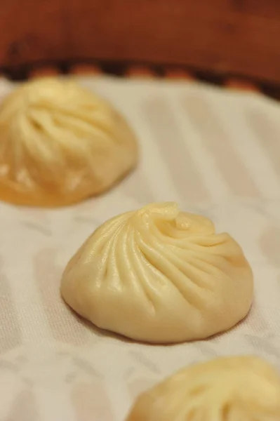 Gnocchi di zuppa, xiaolongbao, xiao long bao, cibo cinese — Foto Stock