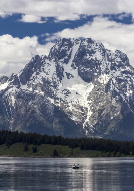 Mt. Moran at the Grand Teton National Park, Wyoming clipart