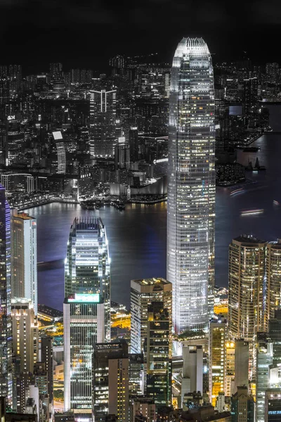 Gece manzarası, Hong Kong, bir Büyükşehir