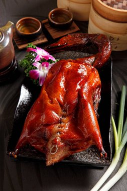 Çay, geleneksel Çin mutfağı ile Pekin ördeği