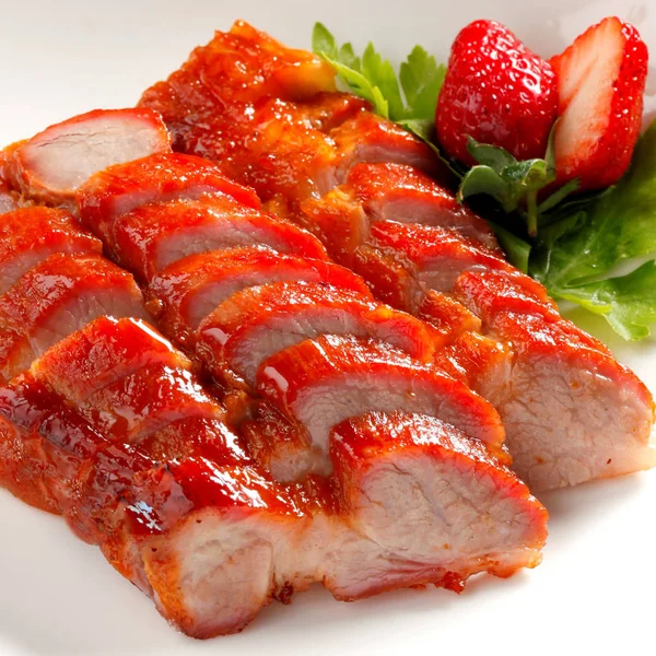 Lezzetli tatlı barbekü domuz eti, Char Siu, Çin mutfağı
