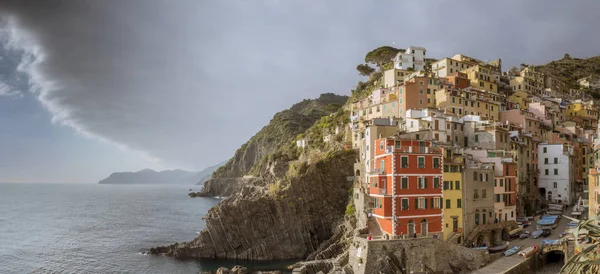 Riomaggiore, Cinque Terre National Park, Ligurien, La Spezia, Italien — Stockfoto