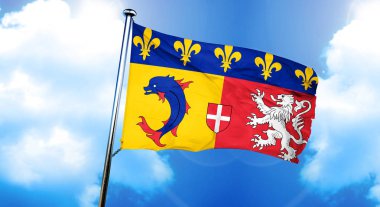Rhone alpes bayrağı, 3D görüntüleme