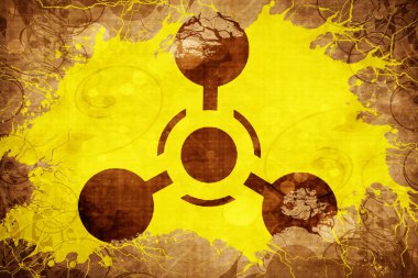 Grunge vintage kimyasal silah işareti