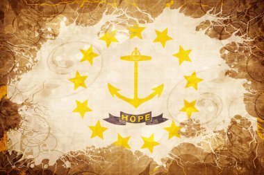 Vintage rhode Island bayrağı