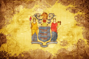 Vintage new jersey bayrağı