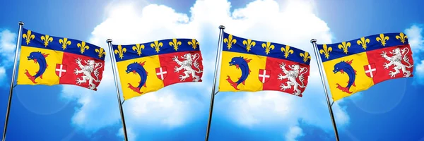 Bendera Alpes Rhone Render — Stok Foto