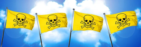 Σημάδι Πρόσημο Δηλητηρίου Σημαία Φόντου Απόδοση — Φωτογραφία Αρχείου