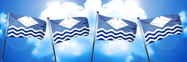 Isle Wight Flag Rendering — Stock Photo, Image
